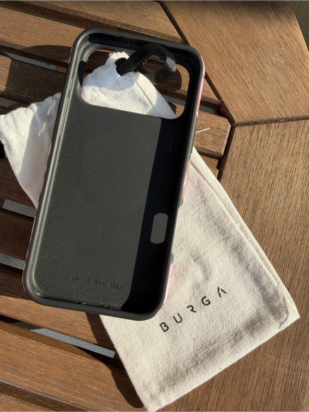 Burga Tough MagSafe Oracle Pink Zebra Marble Phone Case - iPhone 17 Pro Max NWT